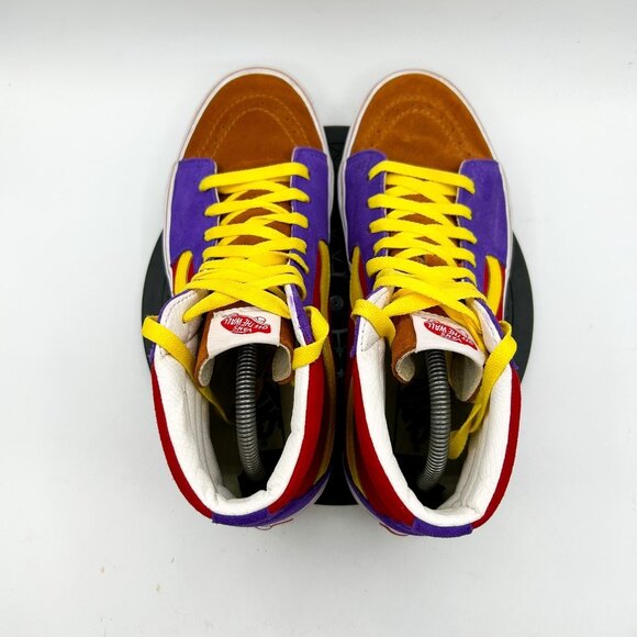 Vans Sk8-Hi Pro Sunshine Multi/True white Suede Skate Shoes Mens 9 womens 10.5 - Picture 6 of 10